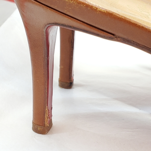 Christian Louboutin Slingback Pump Shoe Heel 39 9 - Picture 14 of 16